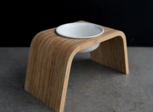 modern dog bowl stand