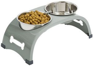 2. Top Paw® Elevated Arch Double Dog Feeder