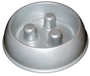 Metal Brake-Fast Dog Food Bowl